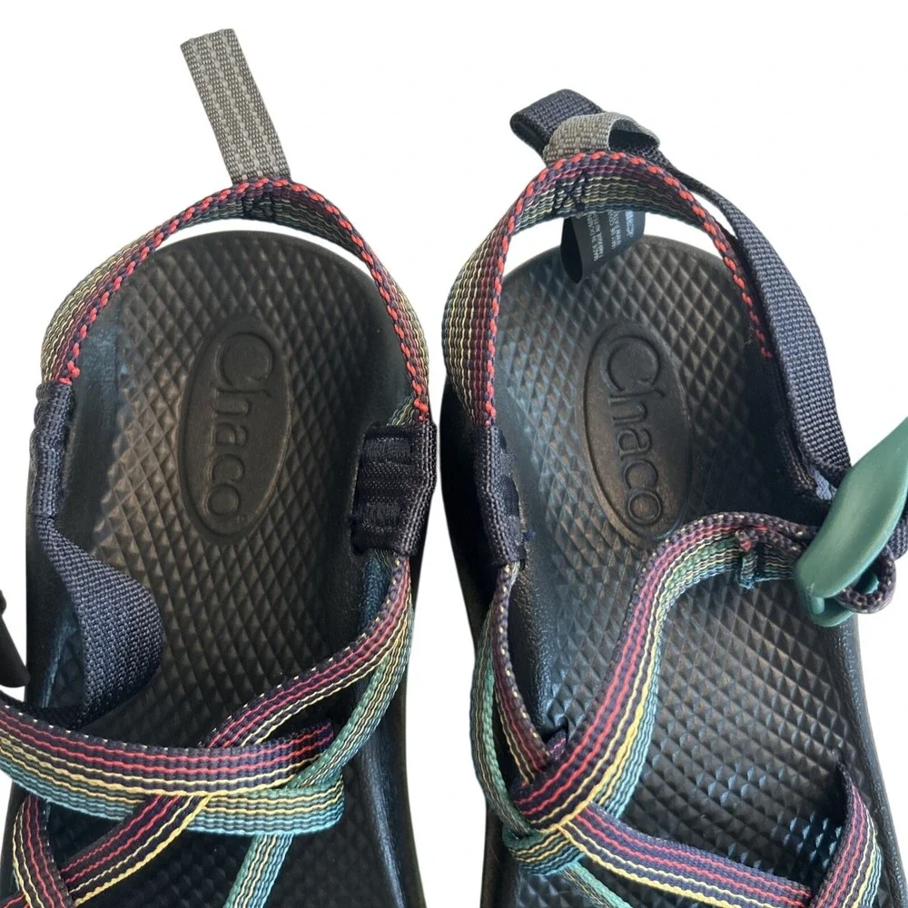 Chaco's Kids Sandal Size 5 Chaco ZX/1 EcoTread Rainbow Colored Rising Navy